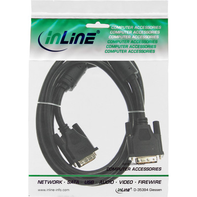 InLine® DVI-I Kabel, digital/analog, 24+5 Stecker / Stecker, Dual Link, 3m (Produktbild 2)