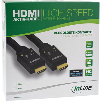 InLine® HDMI Aktiv-Kabel, HDMI-High Speed mit Ethernet, 4K2K, ST/ST, 25m (Produktbild 3)