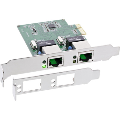 InLine® Dual Gigabit Netzwerkkarte, PCI Express, 2x 1Gb/s, PCIe x1, inkl. LP (Produktbild 3)