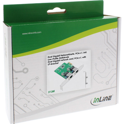 InLine® Dual Gigabit Netzwerkkarte, PCI Express, 2x 1Gb/s, PCIe x1, inkl. LP  (Produktbild 5)