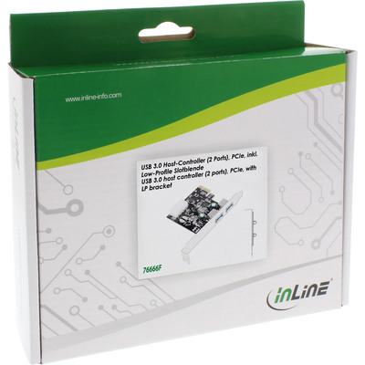 InLine® Schnittstellenkarte, 2x USB 3.0, PCIe, inkl. Low-Profile Slotblech  (Produktbild 5)