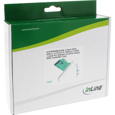InLine® Schnittstellenkarte, 2-fach SATA 6Gb/s, x1 PCIe 2.0, RAID 0/1/SPAN (Produktbild 3)