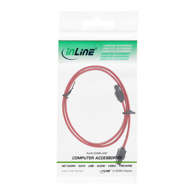 InLine® SATA Anschlusskabel, mit Sicherheitslasche, 0,5m (Produktbild 2)