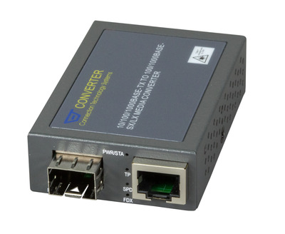 Kompakt Managed Media Konverter -- RJ45-SFP 100/1000Mbps, MCT-3512SFP-DR (Produktbild 1)