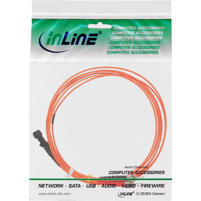 InLine® LWL Duplex Kabel, MTRJ/ST, 50/125µm, OM2, 2m (Produktbild 2)