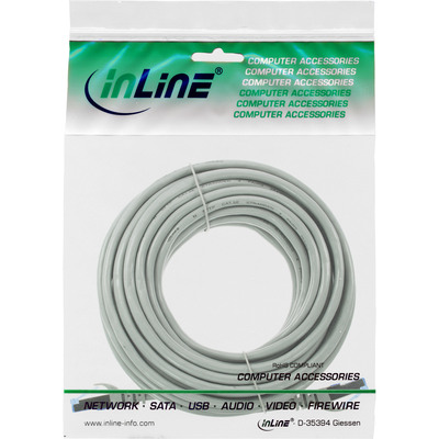 InLine® Patchkabel, Cat.6A, S/FTP, TPE flexibel, grau, 50m  (Produktbild 5)