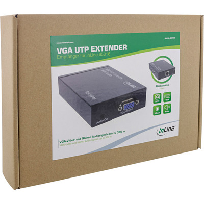 InLine® VGA Extender/Empfänger über UTP, mit Audio, bis 300m (Produktbild 3)