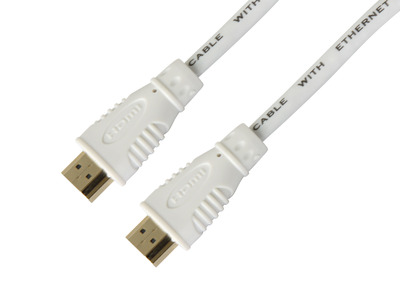 High Speed HDMI Kabel mit Ethernet -- ,weiß, 1m, ICOC-HDMI-4-010NWT (Produktbild 1)
