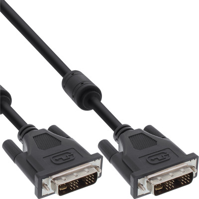 InLine® DVI-I Kabel, digital/analog, 24+5 Stecker / Stecker, Dual Link, 3m (Produktbild 1)