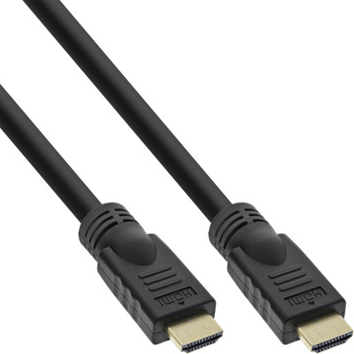 InLine® HDMI-High Speed Kabel mit Ethernet, Premium, 4K2K, ST/ST, schwarz, 7,5m (Produktbild 1)