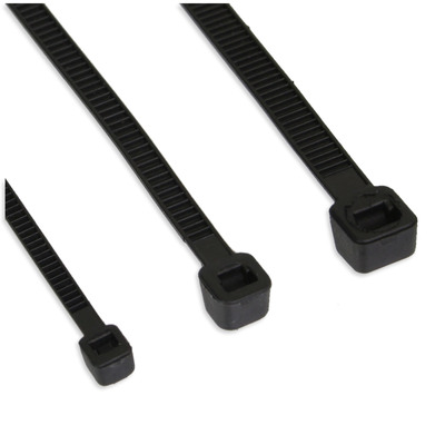InLine® Kabelbinder, Länge 400mm, Breite 7,2mm, schwarz, 100 Stück (Produktbild 1)
