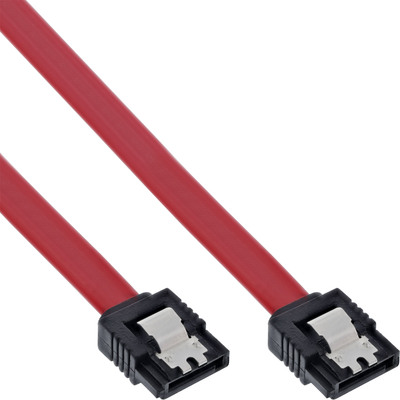 InLine® SATA Anschlusskabel, mit Sicherheitslasche, 0,5m (Produktbild 1)