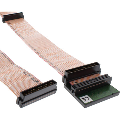 InLine® SCSI U320 Flachbandkabel, 68pol, für 2 Geräte, mit Terminator (Produktbild 1)