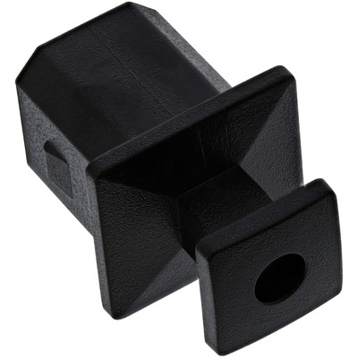 InLine® Staubschutz, für USB-B Buchse, schwarz 50er Pack (Produktbild 1)