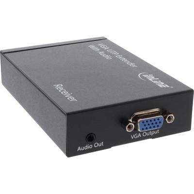 InLine® VGA Extender/Empfänger über UTP, mit Audio, bis 300m (Produktbild 1)