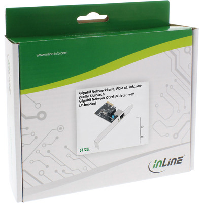 InLine® Gigabit Netzwerkkarte, PCI Express 1Gb/s, PCIe x1, inkl. LP-Slotblech  (Produktbild 5)