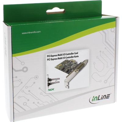 InLine® Schnittstellenkarte, 1x 25pol parallel + 2x 9pol seriell, PCIe (Produktbild 2)