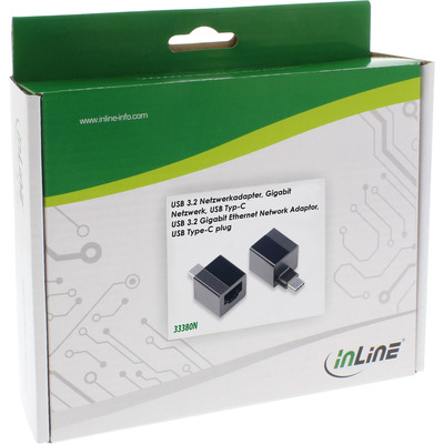InLine® USB 3.2 zu 1Gb/s Netzwerkadapter, USB-C zu RJ45  (Produktbild 5)