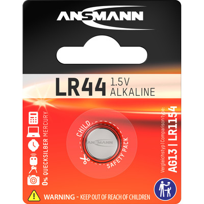 ANSMANN 5015303 Knopfzelle LR44 1,5V Alkaline (Produktbild 1)