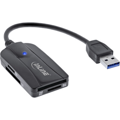 InLine® Card Reader USB 3.1 USB-A , für SD/SDHC/SDXC, microSD, UHS-II kompatibel (Produktbild 1)