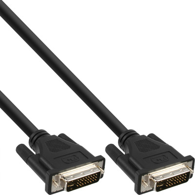 InLine® DVI-I Kabel, digital/analog, 24+5 ST / ST, Dual Link, ohne Ferrite, 3m