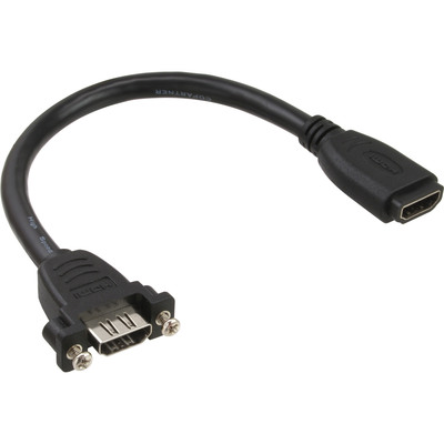 InLine® HDMI 4K2K Adapterkabel zum Einbau, HDMI A Buchse/Buchse, 0,6m (Produktbild 1)