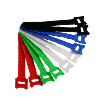 InLine® Kabelbinder 12x125mm, Klett-Verschluss, 10er, 5 versch. Farben (Produktbild 1)