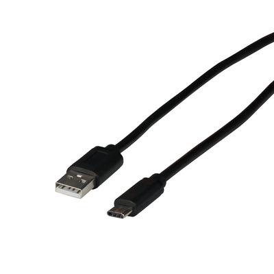 USB 2.0 Kabel, Typ-C Stecker - Typ-A -- Stecker, 0.5m